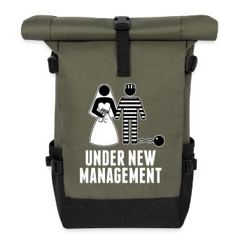 Mariage Bachelor Party JGA douche de mariage - Sac à dos roll top - olive/noir - Devant