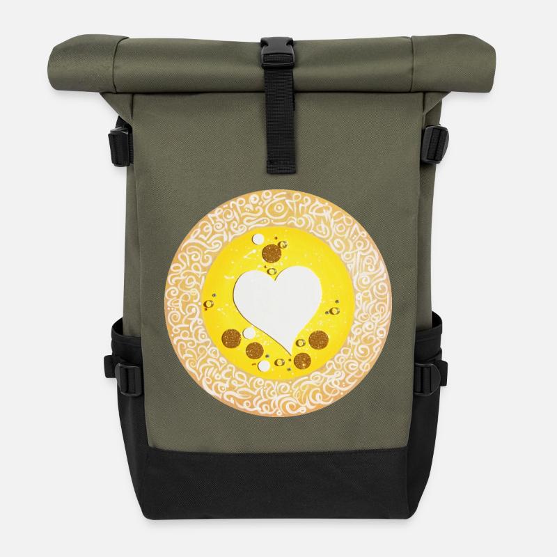 Stargate of Appreciation - Sonja Ariel - Roll Top Backpack - olive/black