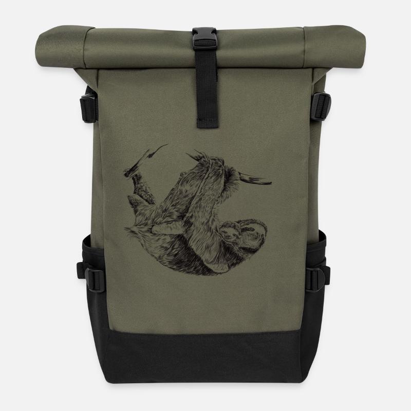 Faultier - Rolltop Rucksack - Olive/Schwarz