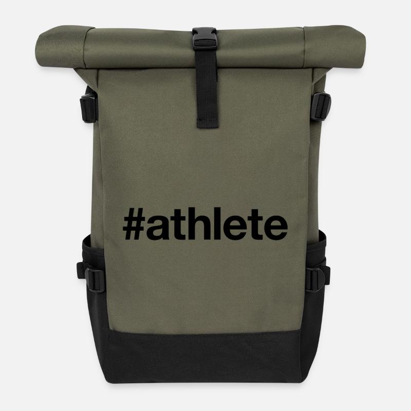ATHLETE - Rolltop Rucksack - Olive/Schwarz