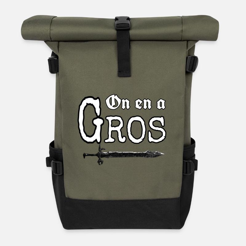 Wir haben eine große Replik der Perceval Kultserie - Rolltop Rucksack - Olive/Schwarz