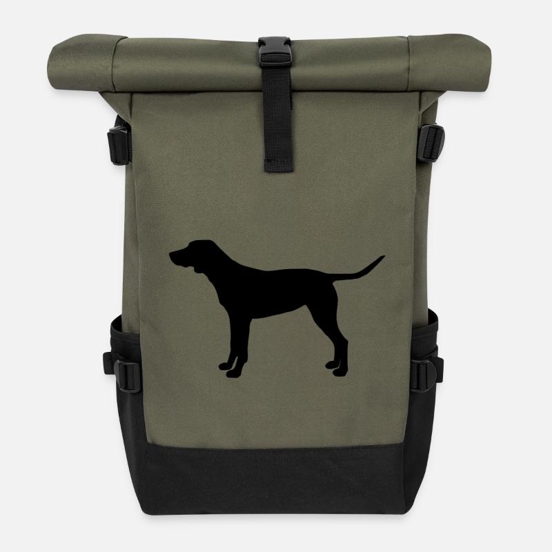 DOG - Roll Top Backpack - olive/black