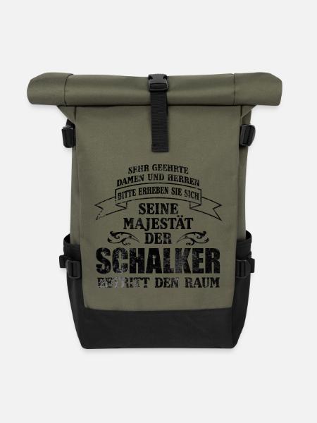 Schalker Majestät - Rolltop Rucksack - Olive/Schwarz