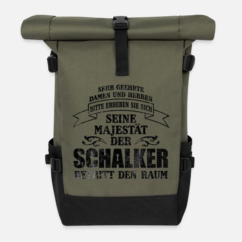 Schalker Majestät - Rolltop Rucksack - Olive/Schwarz