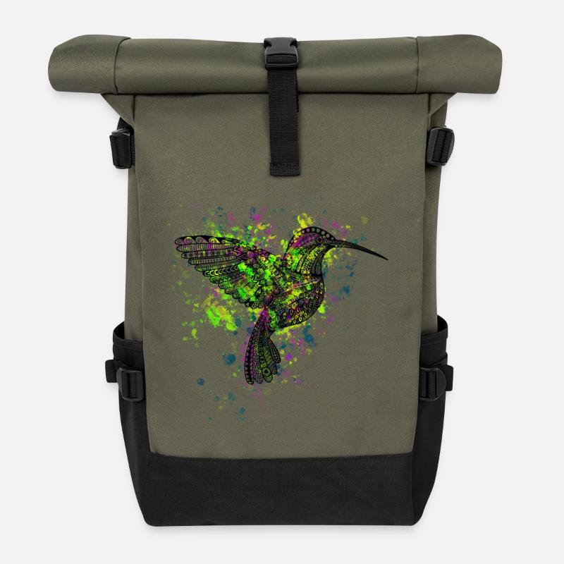 Kolibri - Rolltop Rucksack - Olive/Schwarz
