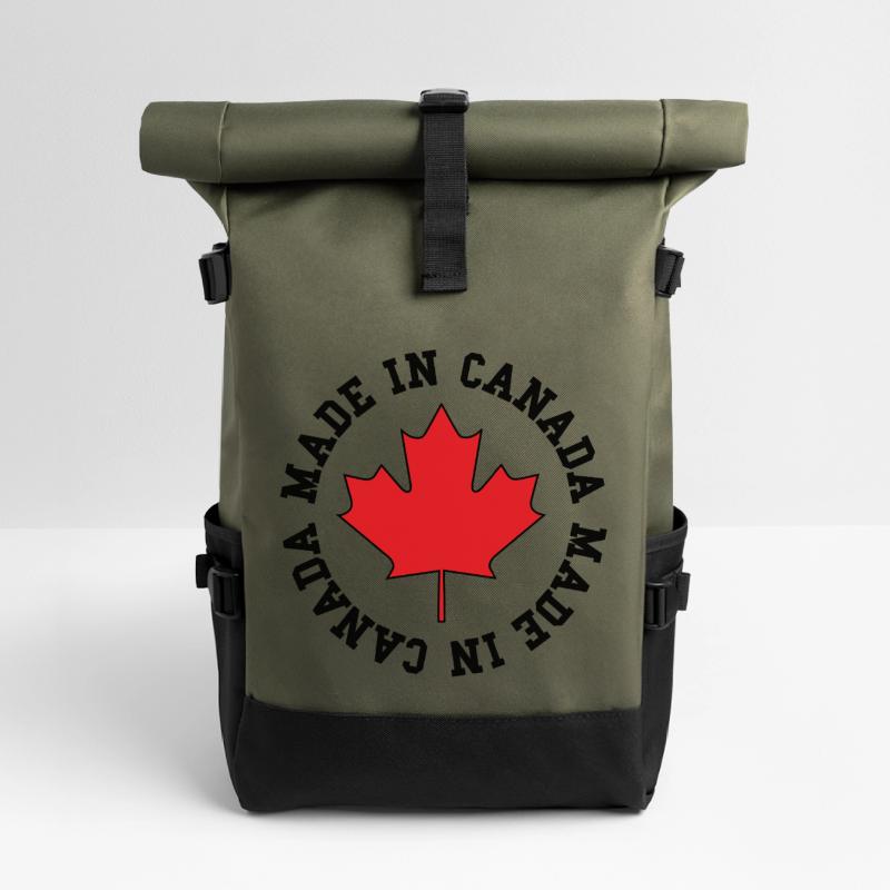 Made in Canada – Maple Leaf Statement Roll Top Backpack