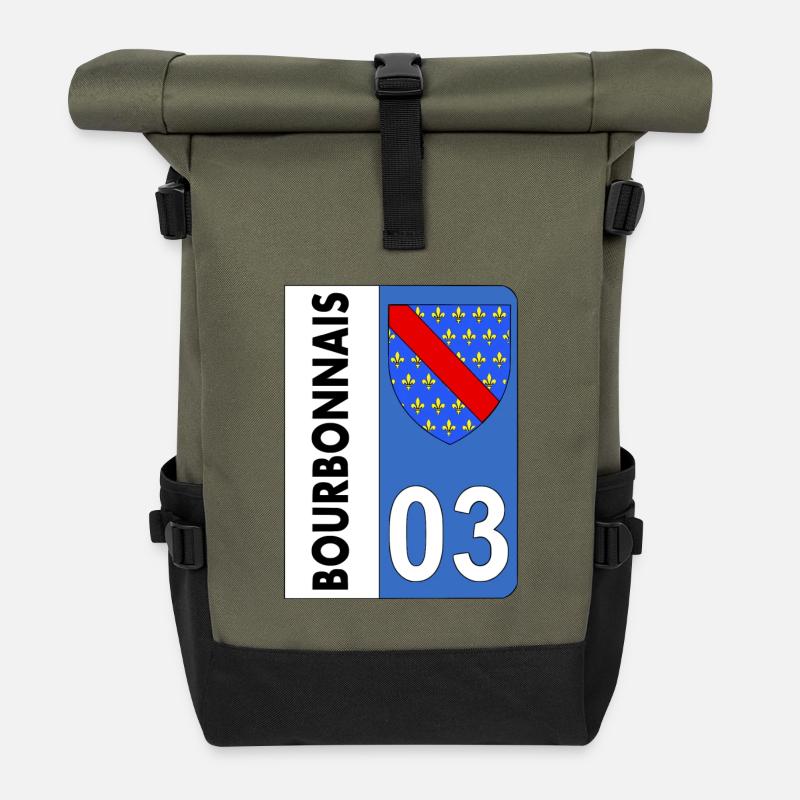 Bourbonnais - Rolltop Rucksack - Olive/Schwarz
