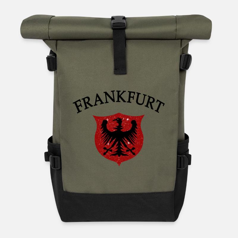 Frankfurter - Rolltop Rucksack - Olive/Schwarz