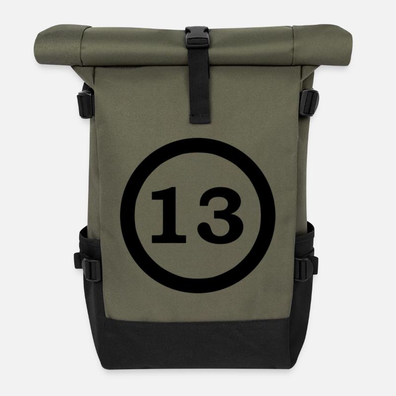 Figures - Roll Top Backpack - olive/black