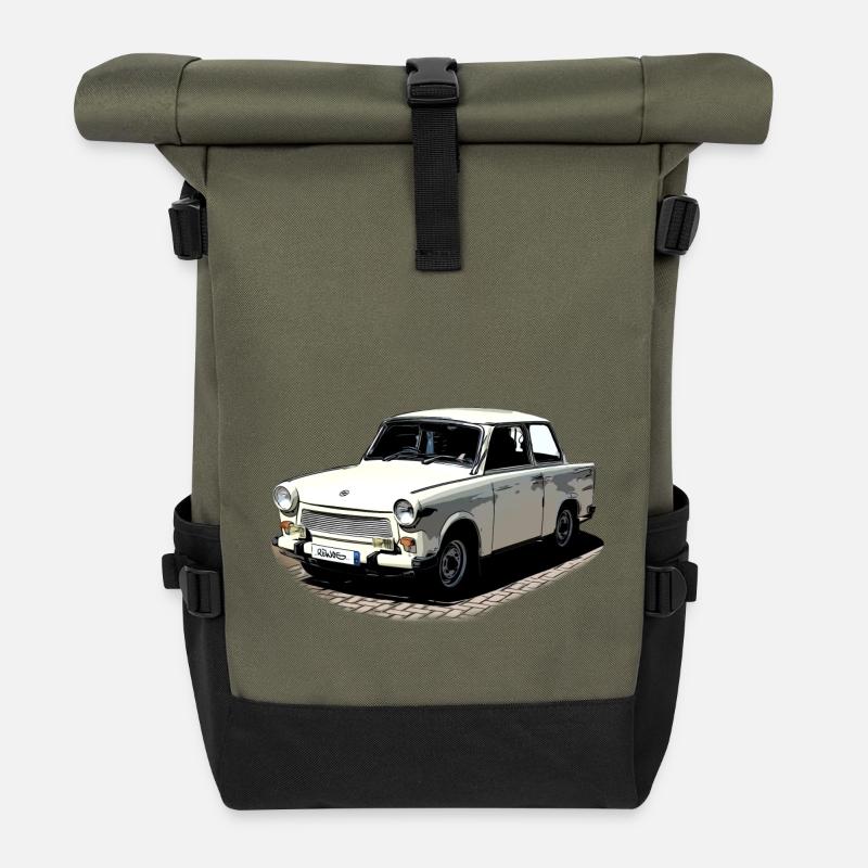 Trabant DDR - Rolltop Rucksack - Olive/Schwarz
