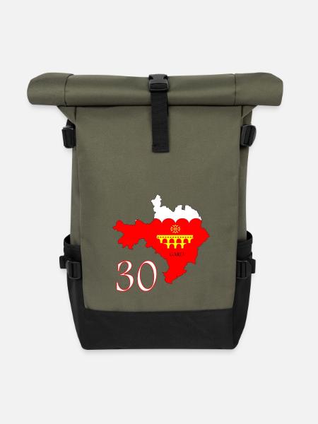 Gard - Rolltop Rucksack - Olive/Schwarz