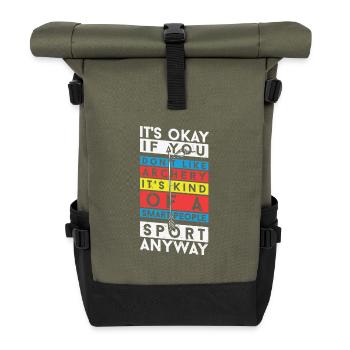 Le tir à l’arc est une sorte de sport intelligent - Sac à dos roll top - olive/noir - Devant