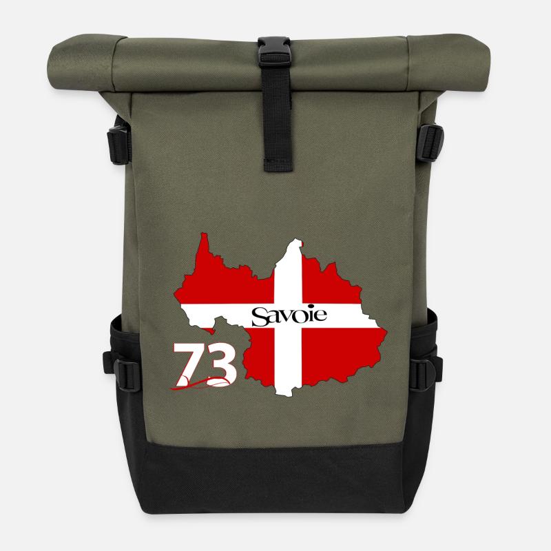 Savoie - Sac à dos roll top - olive/noir