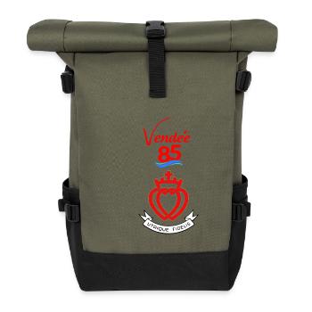 vendée - Sac à dos roll top - olive/noir - Devant