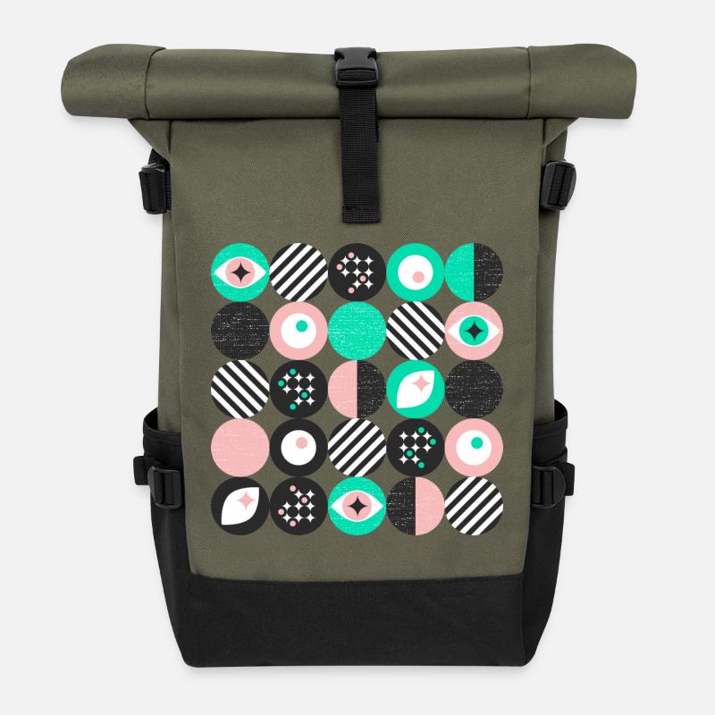 minimalisme audacieux l points l menthe & rose - Sac à dos roll top - olive/noir