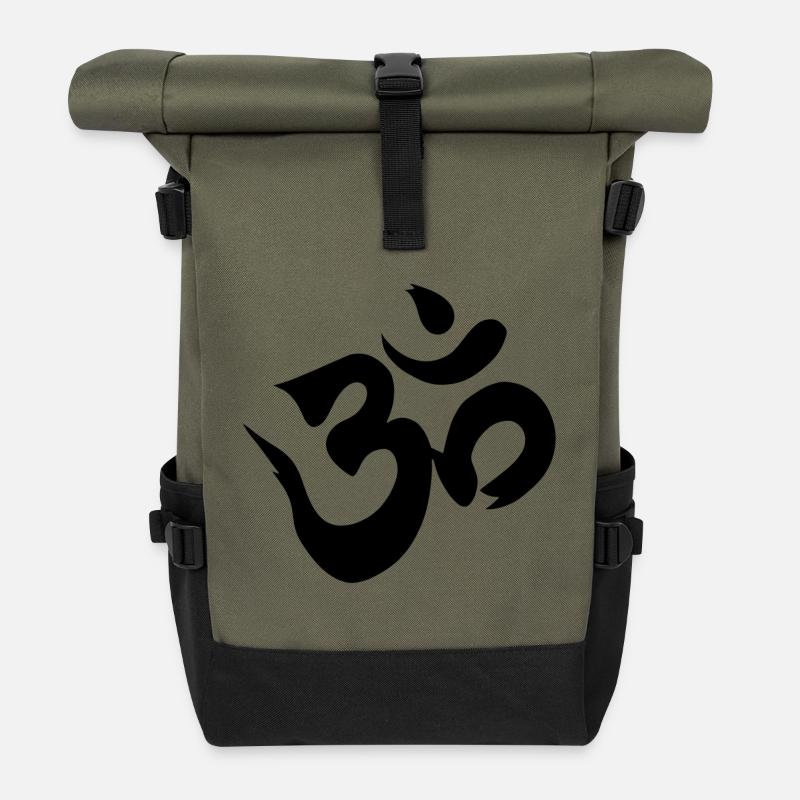 Om - Rolltop Rucksack - Olive/Schwarz