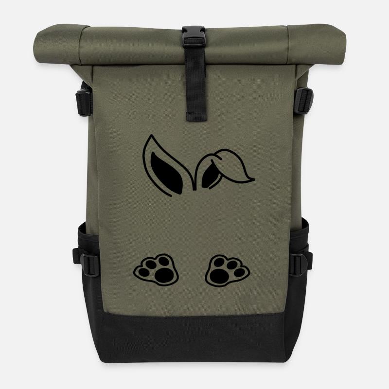 Hase  - Rolltop Rucksack - Olive/Schwarz