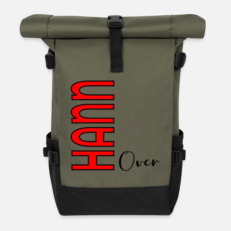 HANNOVER - Rolltop Rucksack - Olive/Schwarz