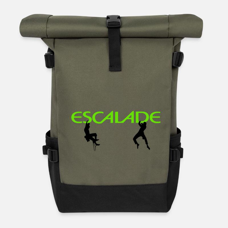 Escalade - Sac à dos roll top - olive/noir