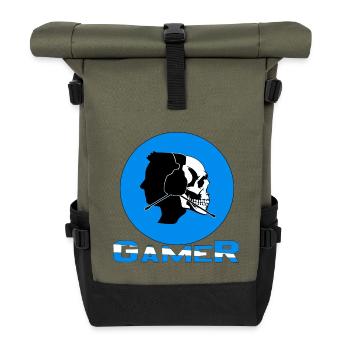 Gamer - Sac à dos roll top - olive/noir - Devant