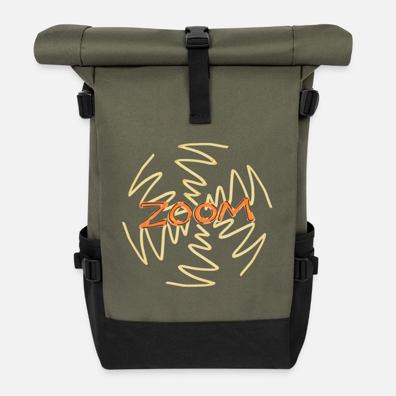ZOOM! - Sac à dos roll top - olive/noir