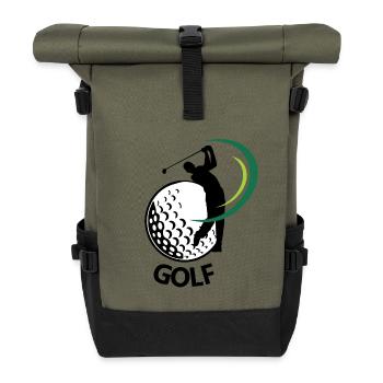 Golf - Rolltop Rucksack - Olive/Schwarz - Vorne