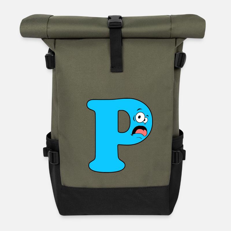 P - Rolltop Rucksack - Olive/Schwarz