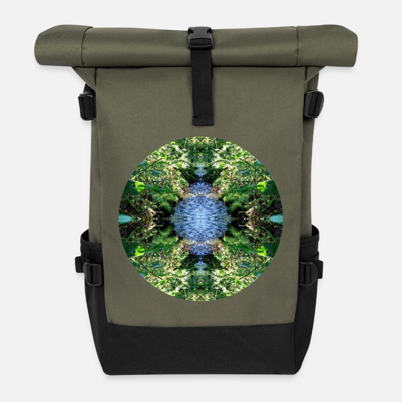 Natur Mandala CS Lipno - Rolltop Rucksack - Olive/Schwarz