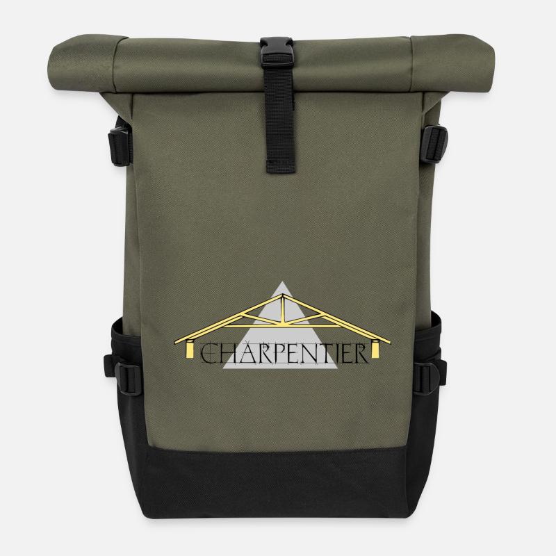 Zimmermann - Rolltop Rucksack - Olive/Schwarz