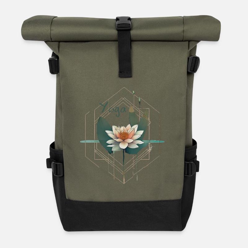 Yoga - Roll Top Backpack - olive/black