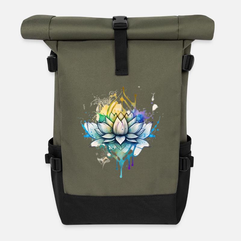 Yoga - Rolltop Rucksack - Olive/Schwarz