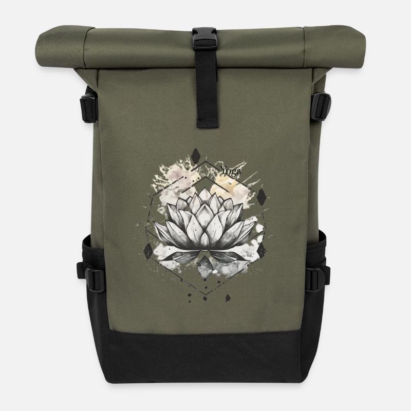 Yoga - Rolltop Rucksack - Olive/Schwarz