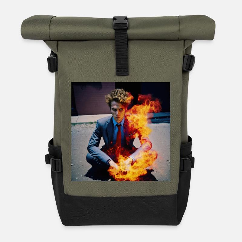 Burning Man 01 - Sac à dos roll top - olive/noir