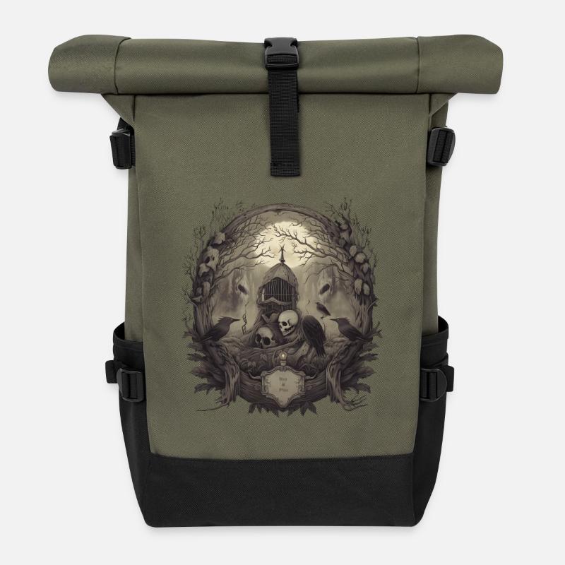 Gothic - Rolltop Rucksack - Olive/Schwarz