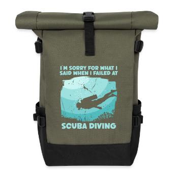 Scuba Diver Océan Plongeur - Sac à dos roll top - olive/noir - Devant