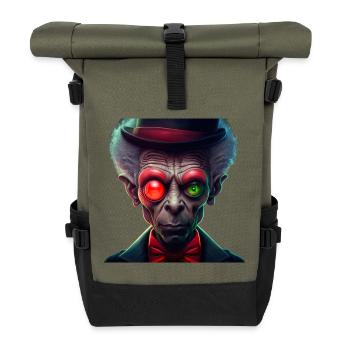 funky alien 04 - Sac à dos roll top - olive/noir - Devant