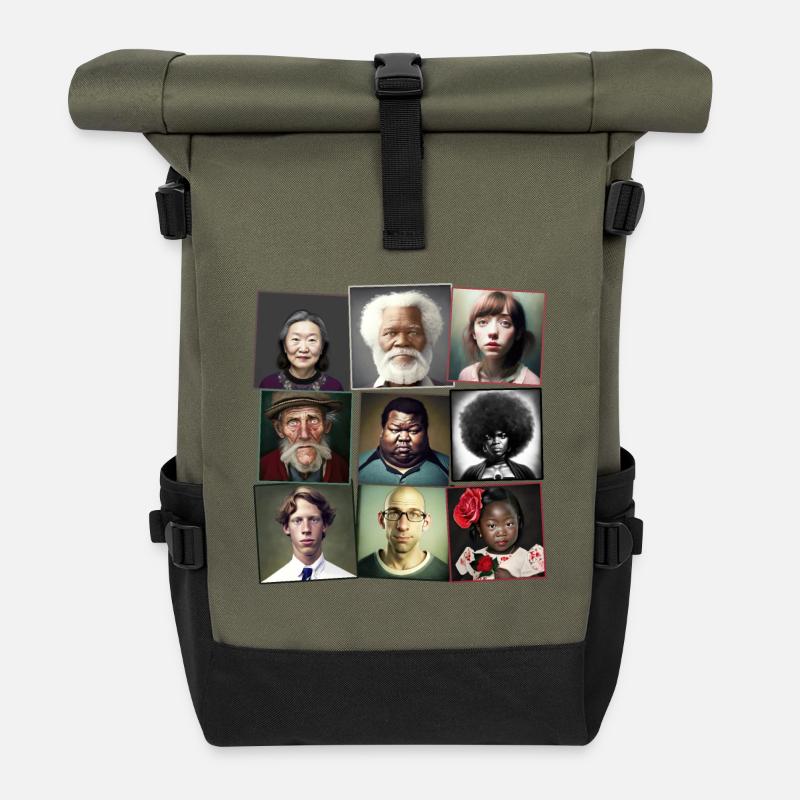 Super Normal 01 - Rolltop Rucksack - Olive/Schwarz