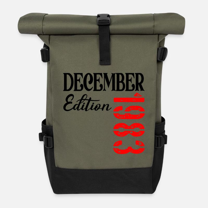 43. GEBURTSTAG – Dezember 1983 - Rolltop Rucksack - Olive/Schwarz
