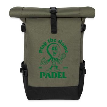 Play the game Padelshirt - Roll Top Backpack - olive/black - Front