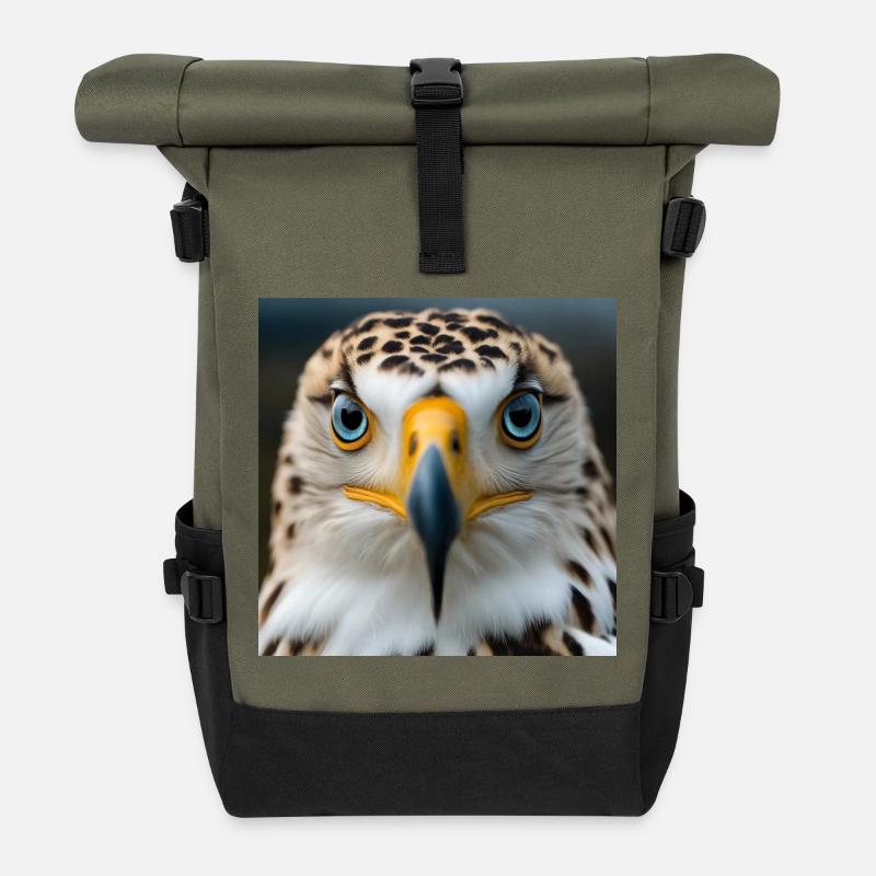 Eagle - Roll Top Backpack - olive/black
