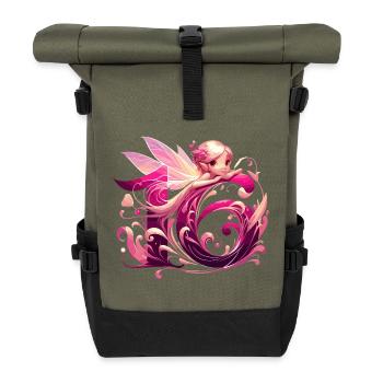 16 ans fée elfe mignon rose cadeau d’anniversaire - Sac à dos roll top - olive/noir - Devant