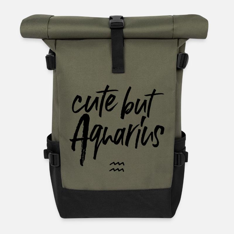 Astro Mignon mais Verseau - Sac à dos roll top - olive/noir