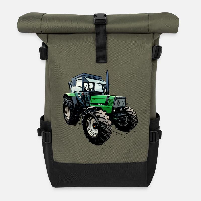 Traktor DX 4.31 - Rolltop Rucksack - Olive/Schwarz