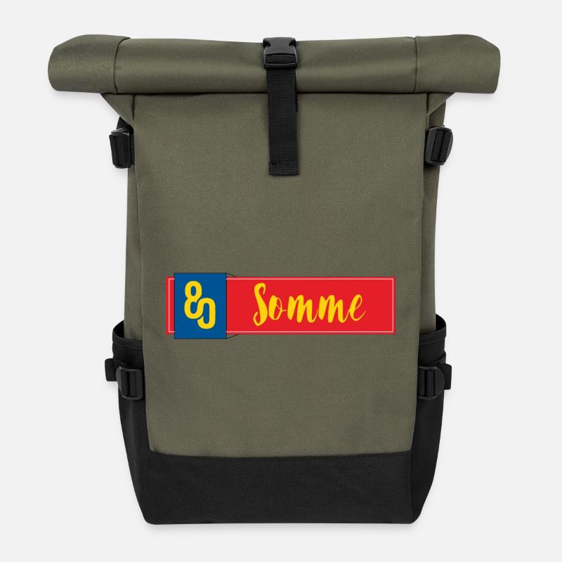 Somme - Sac à dos roll top - olive/noir
