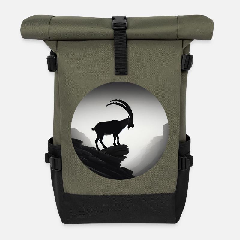 Capricorn - Roll Top Backpack - olive/black