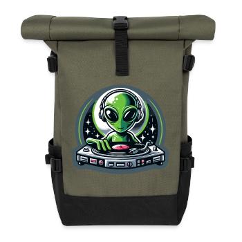 Galactic Grooves : le DJ extraterrestre - Sac à dos roll top - olive/noir - Devant