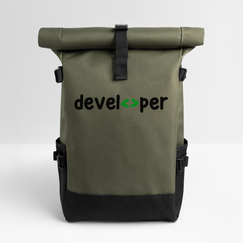 Developer Spruch Coden Softwareentwickler Nerd Rolltop Rucksack