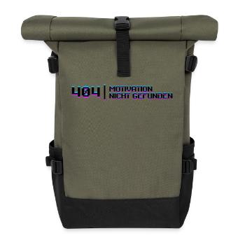 Déclaration de débogage du code développeur Entwickler Dev - Sac à dos roll top - olive/noir - Devant