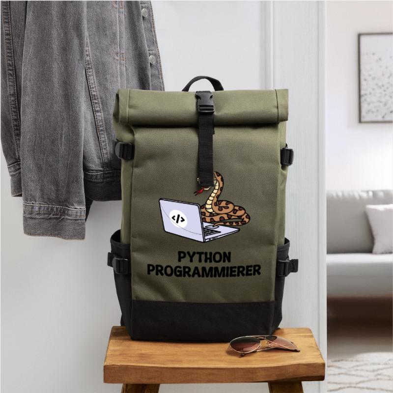 Programmierer Computer Code Developer Statement Rolltop Rucksack