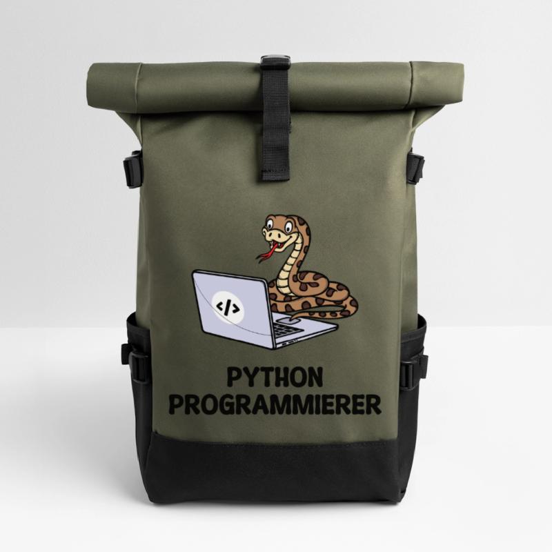 Programmierer Computer Code Developer Statement Rolltop Rucksack